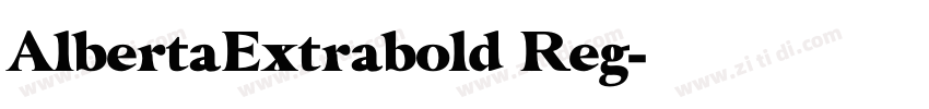 AlbertaExtrabold Reg字体转换